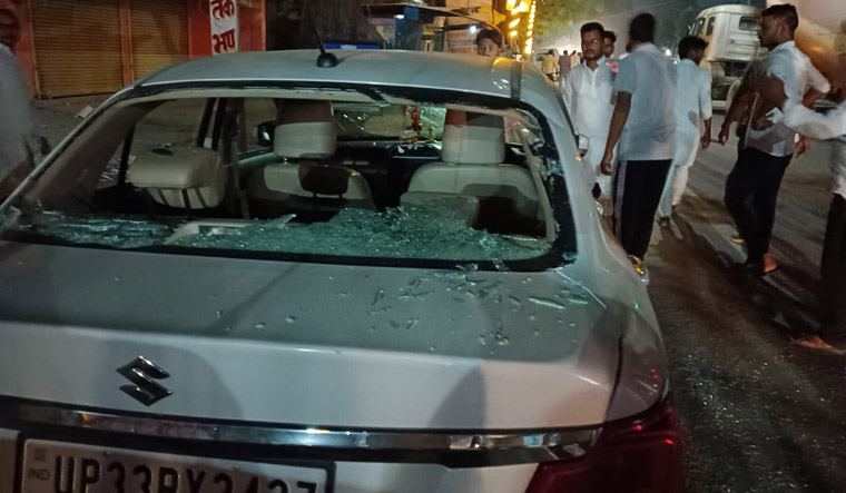Amethi Congress car attack